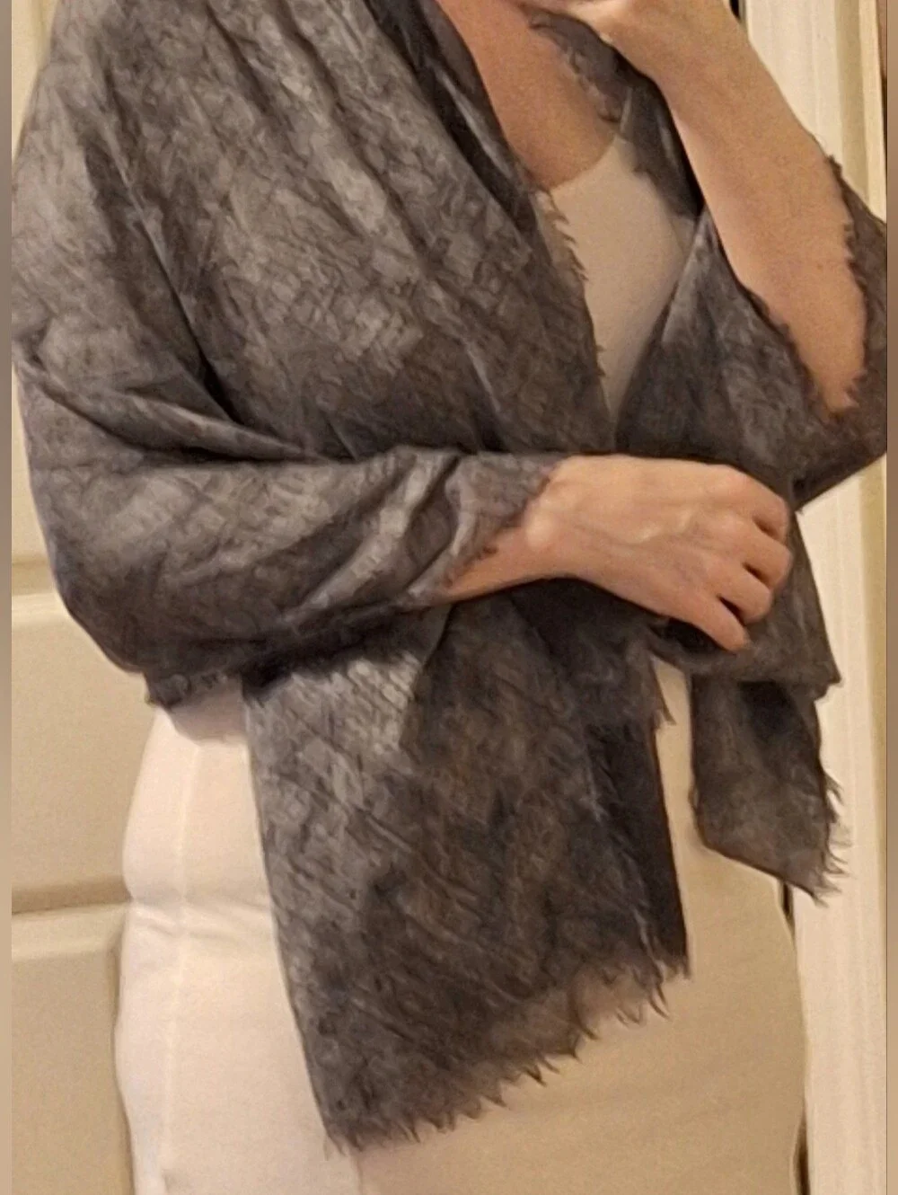 KRISTENSEN DU NORD | Black/Grey Shawl